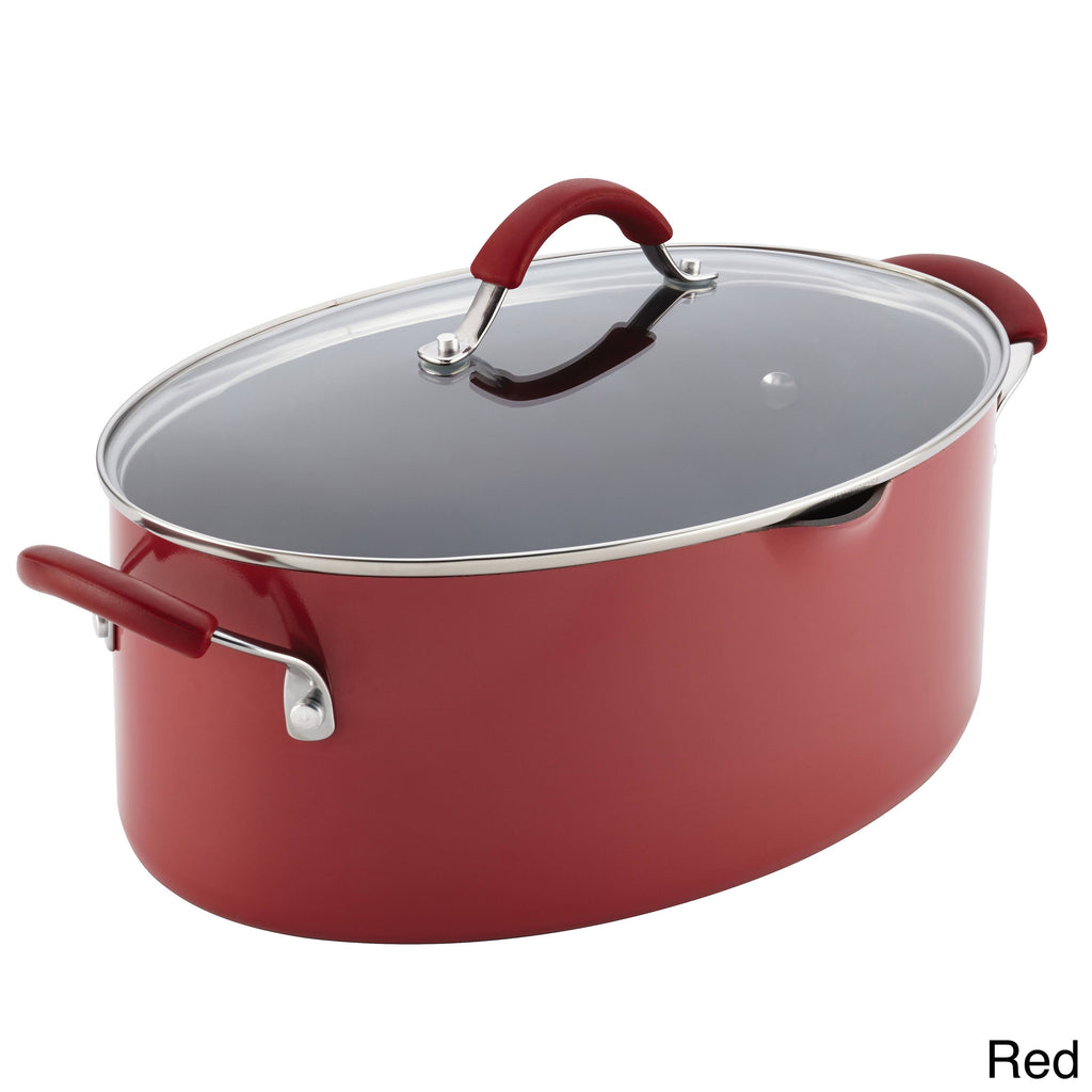 8-Quart Nonstick Covered Pasta Pot with Pour Spout Z914
