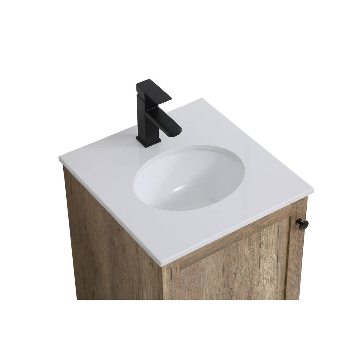 18 inch Natural Oak Vanity Cabinet Set G75264