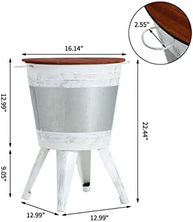 Black Coffee Table with Wood Top I805054