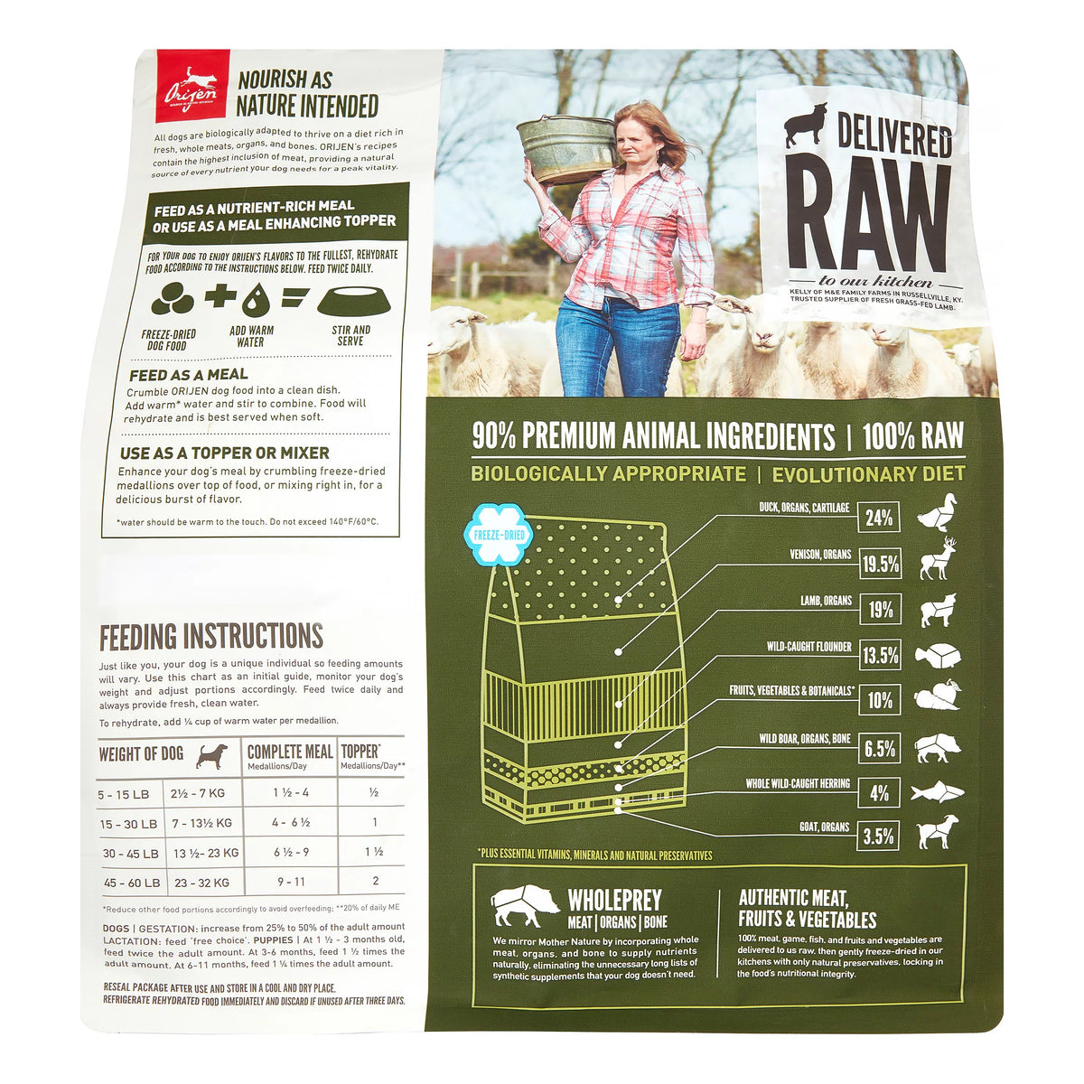 Grain-Free Freeze Dried Dog Food, 16 oz X73883