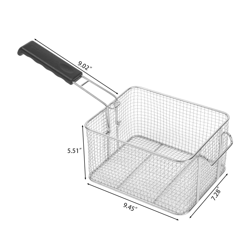 12.5QT Stainless Steel Electric Deep Fryer J724085