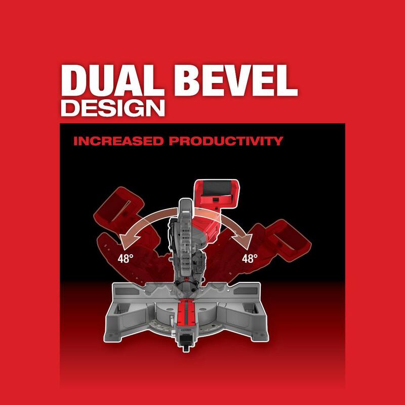 18V Cordless 7-1/4 in. Dual Bevel Sliding Compound Miter Saw Kit C837