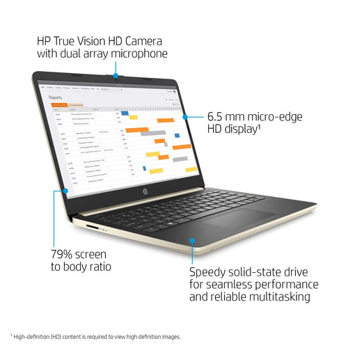 14'' HD Laptop Intel i3 8GB RAM 128GB SSD Windows 10 Pro F73038