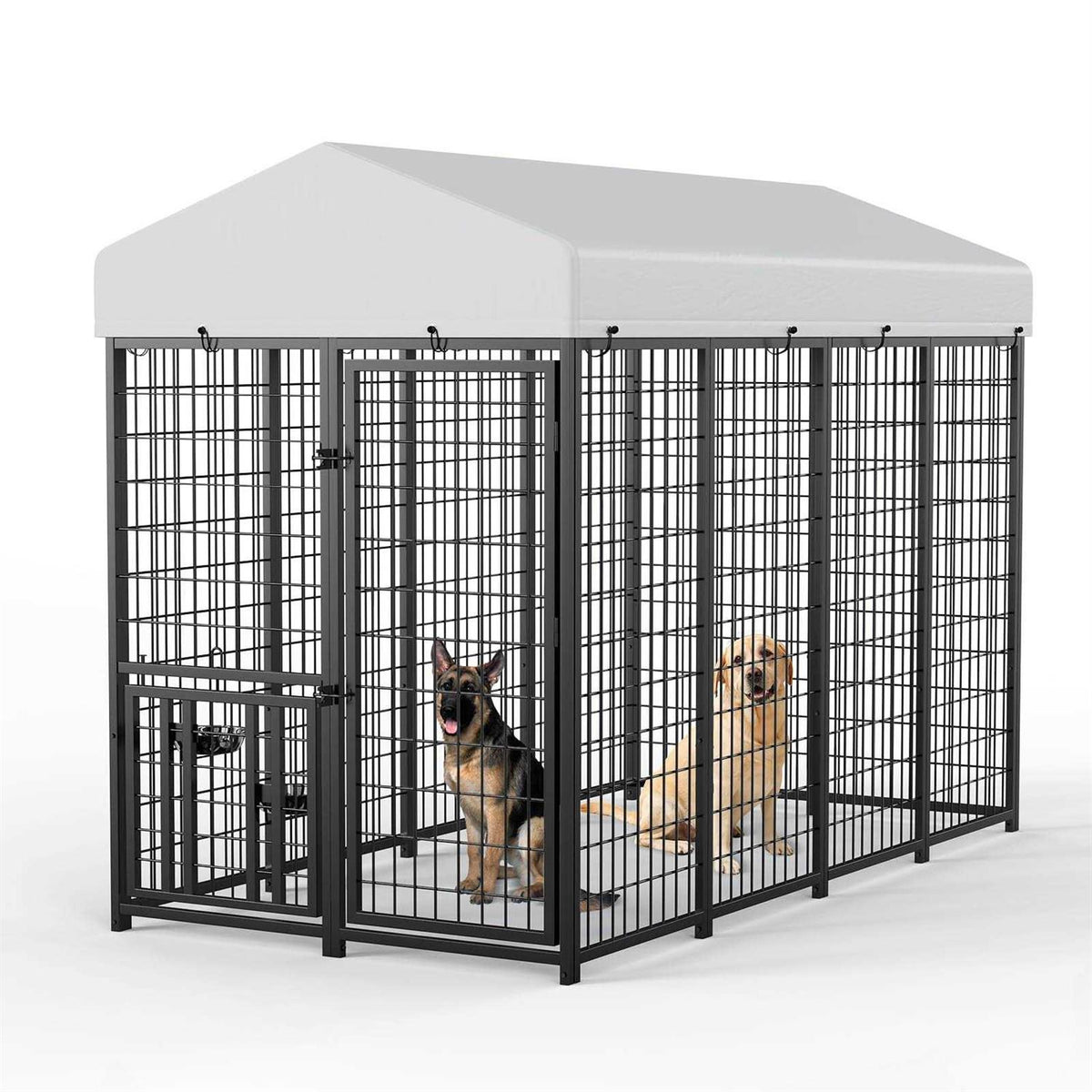 Large Metal Dog Kennel Outdoor Pet Enclosure J159