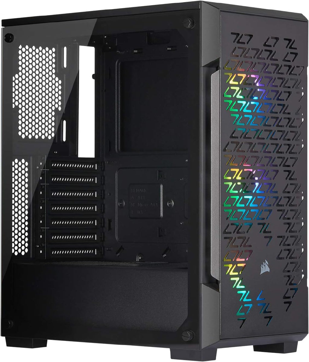 Black Mid-Tower Tempered Glass Smart Case D624540