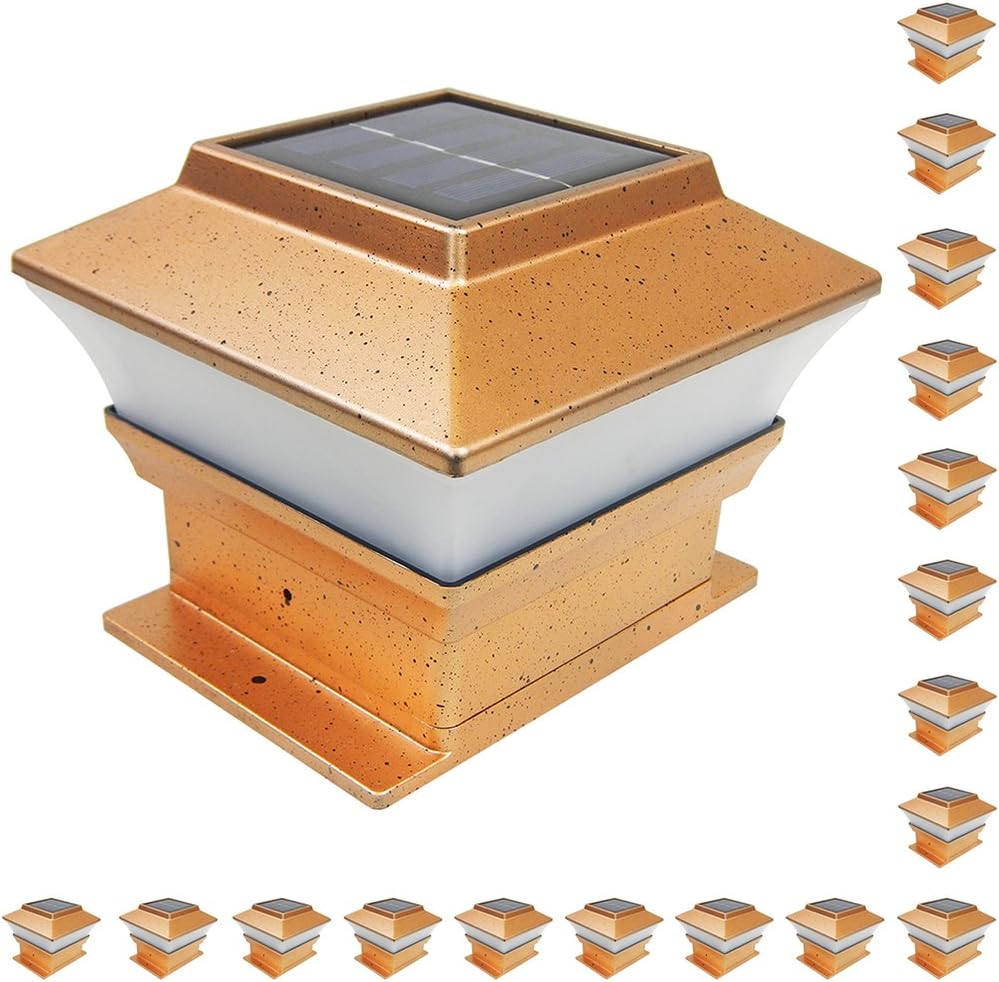18 Pack Copper Solar LED Post Deck Cap Light O933