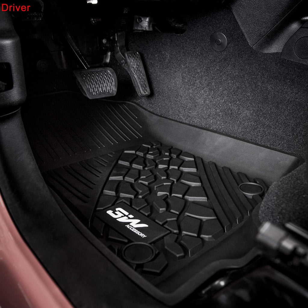 Black TPE Floor Mats for Jeep Wrangler JL 4 Doors Full Set C959139