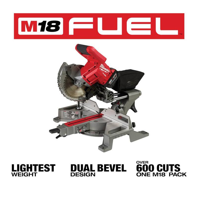 18V Cordless 7-1/4 in. Dual Bevel Sliding Compound Miter Saw Kit C837