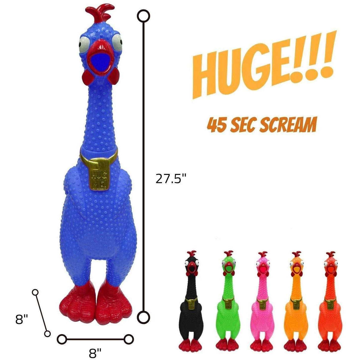 Squeaky Chicken Toy U3442