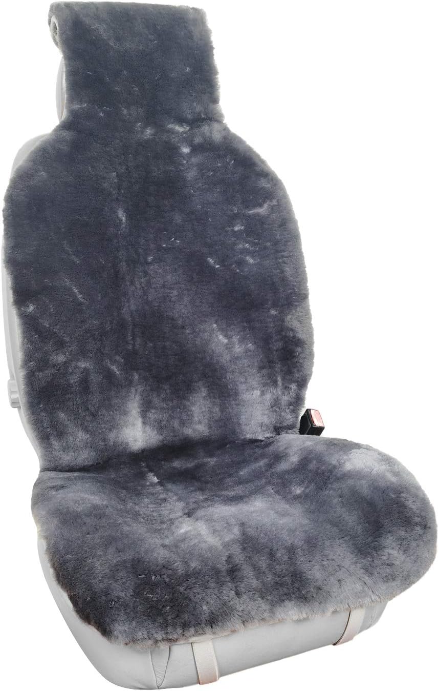 Charcoal Sheepskin Seat Cover 1 Pack Q680