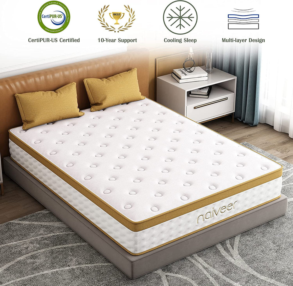 10 Inch Twin Medium Firm Memory Foam Mattress T3965