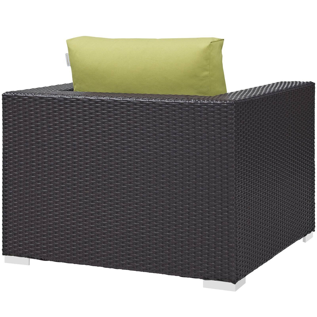 Green Rattan Lounge Chair L65297