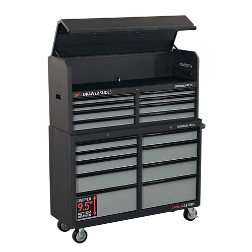17-Drawer Tool Chest and Rolling Cabinet Combo V295