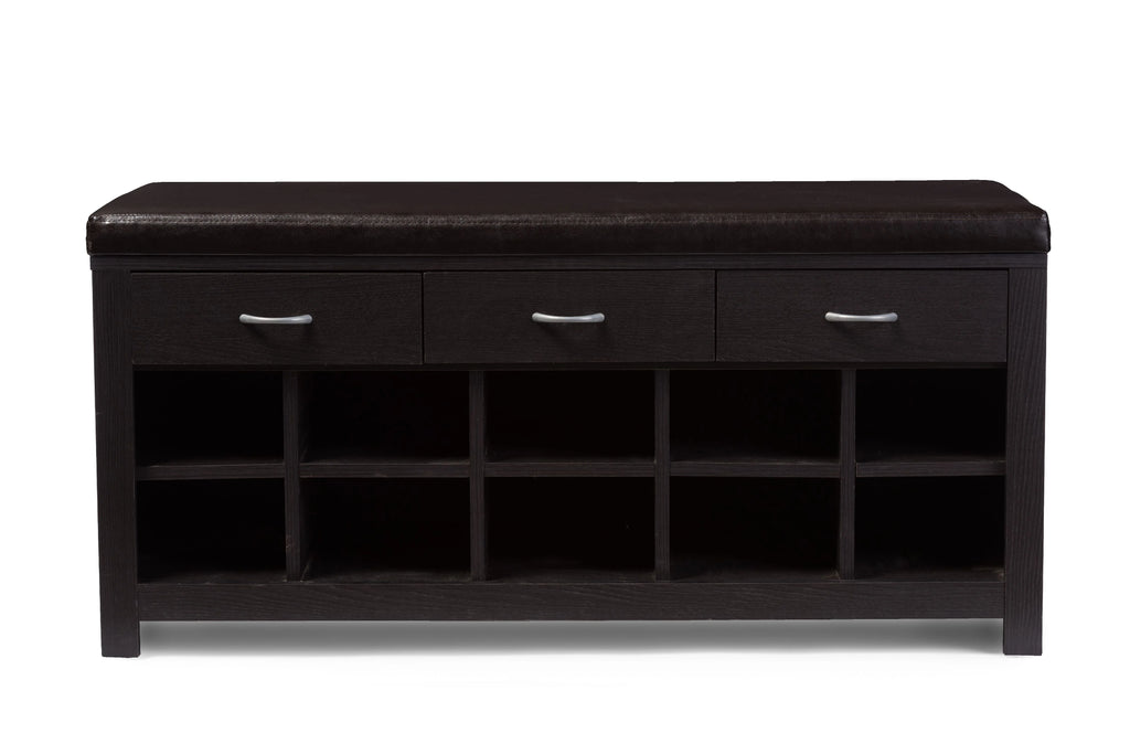 Espresso Entryway Bench D520495