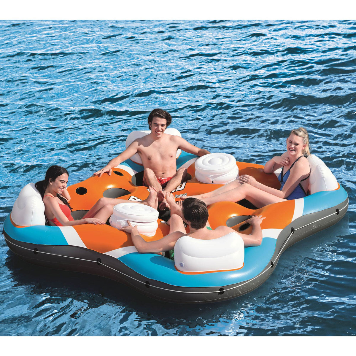 4 Person River Lake Raft and Electric Air Pump D533
