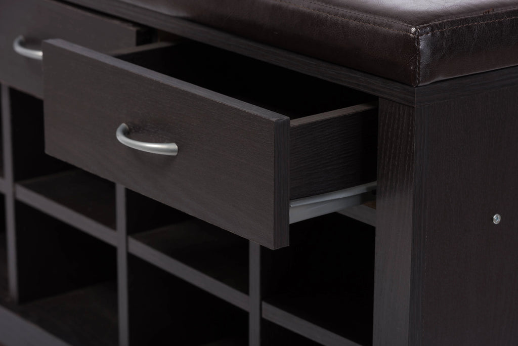 Espresso Entryway Bench D520495