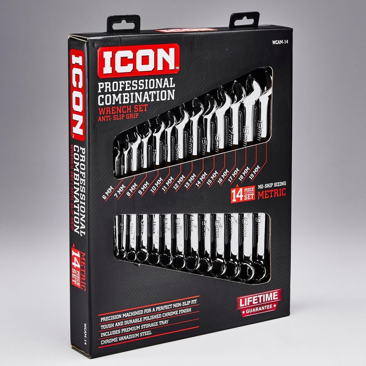 Metric Combination Wrench Set, 14-Piece O77634