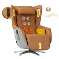 Zero-Gravity Massage Chair 360° Swivel Heat White C914