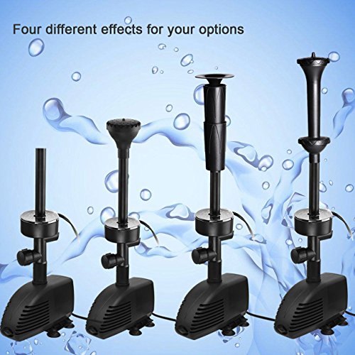 660GPH Submersible Pump with Filter and RGB LED Light Z93111