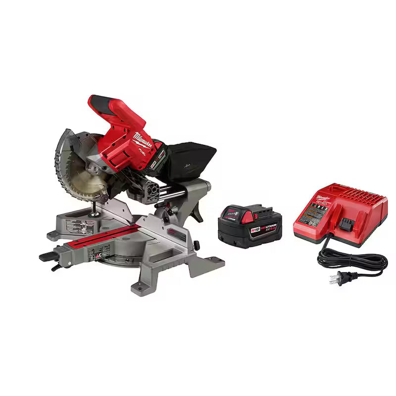 18V Cordless 7-1/4 in. Dual Bevel Sliding Compound Miter Saw Kit C837