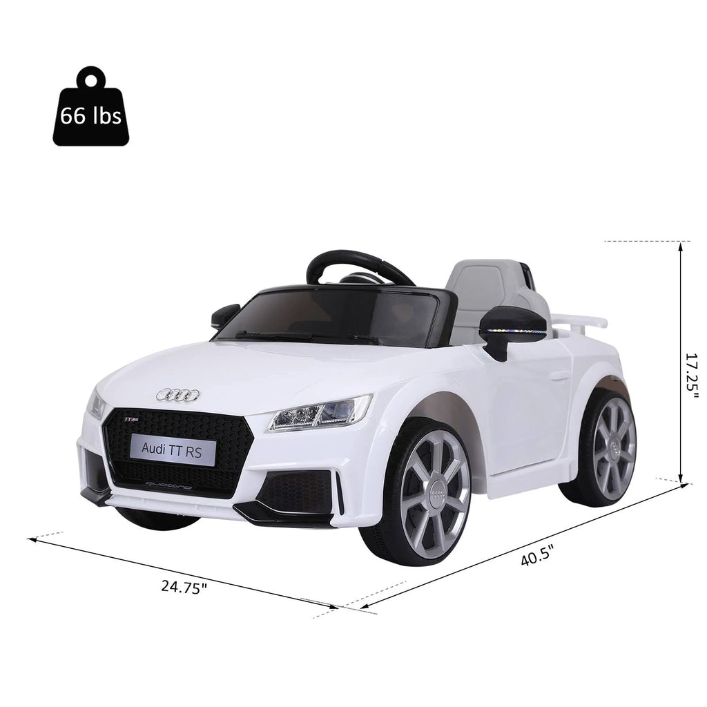 6V Kids Electric Ride on Toy Car with Remote Control - White R664