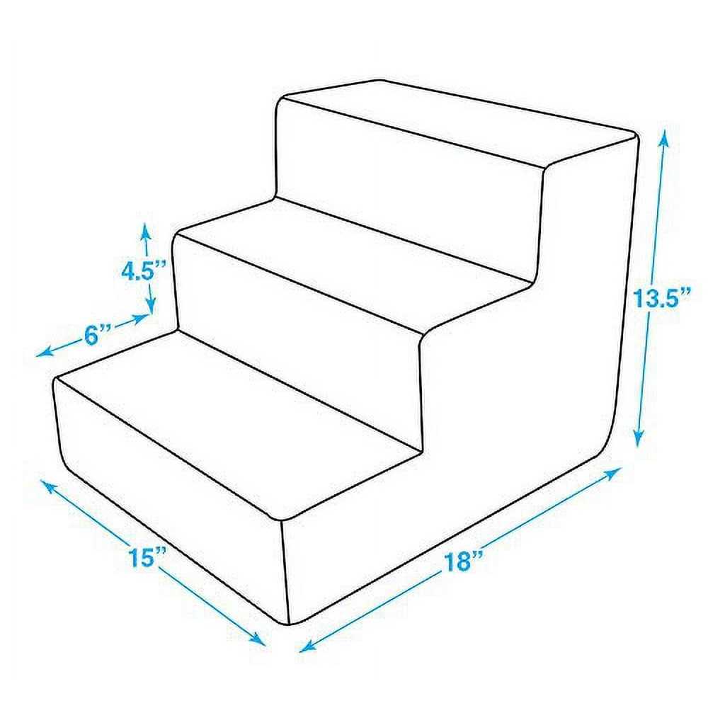 CertiPUR-US Certified Foam Pet Steps and Stairs U41053