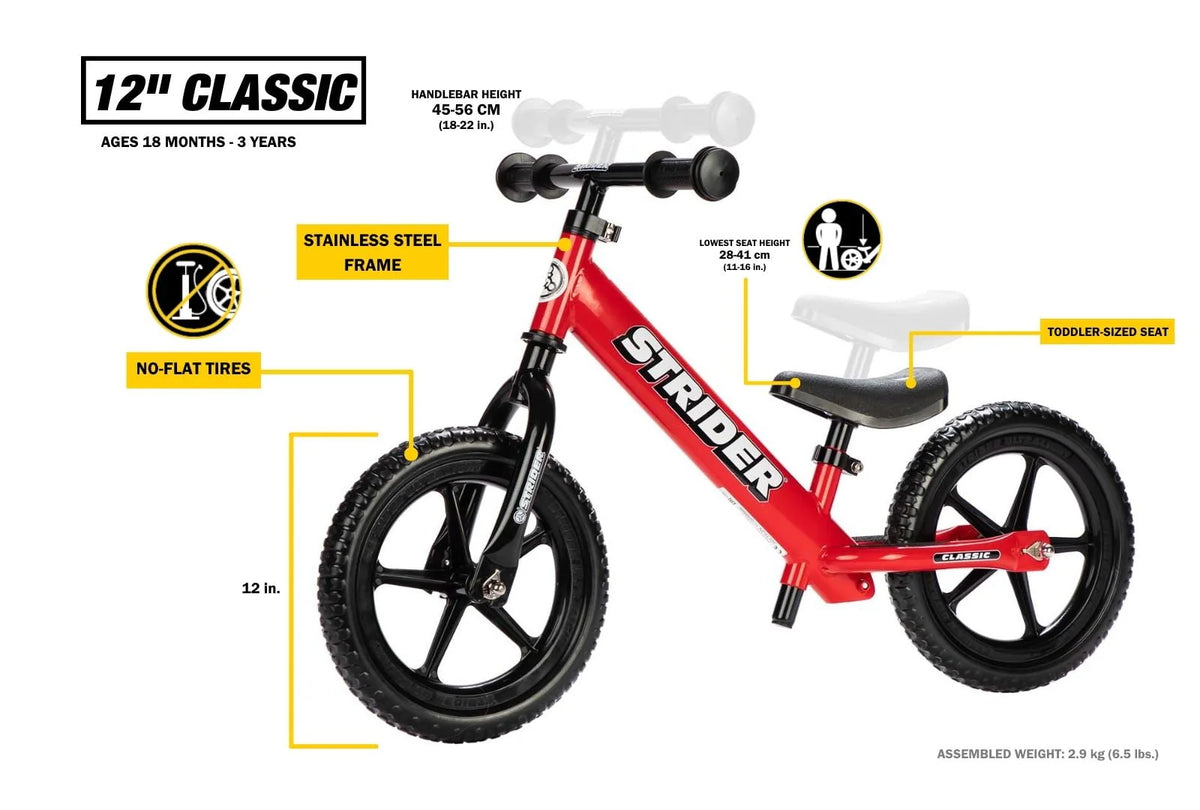 Red Balance Bike T191