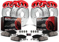 Front and Rear Brake Caliper Kit with Brake Rotors, Brake Pads, Brake Calipers D2456