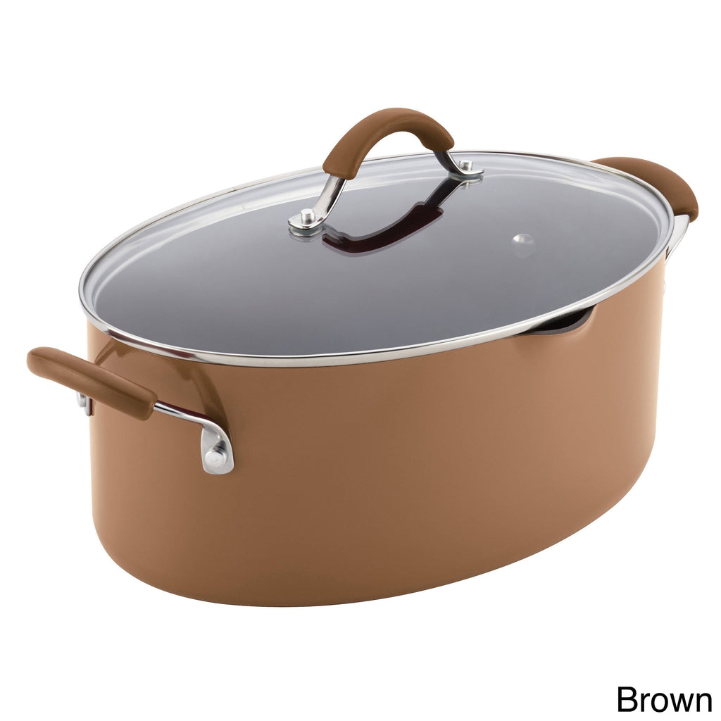 8-Quart Nonstick Covered Pasta Pot with Pour Spout Z914