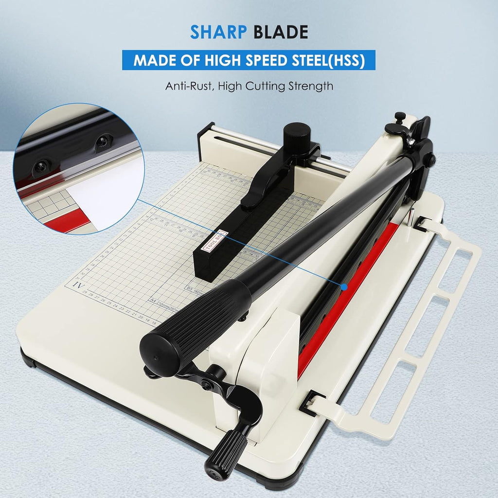 Heavy Duty 12 Guillotine Paper Cutter 500 Sheets Capacity Paper Trimmer T4589