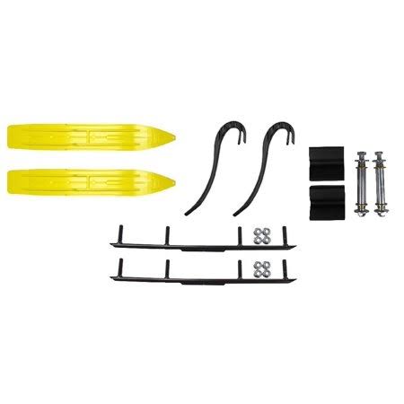 Yellow Snowmobile Skis with Round Bars G171923