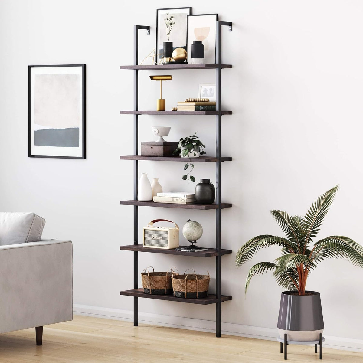 5-Shelf Modern Bookcase A7310
