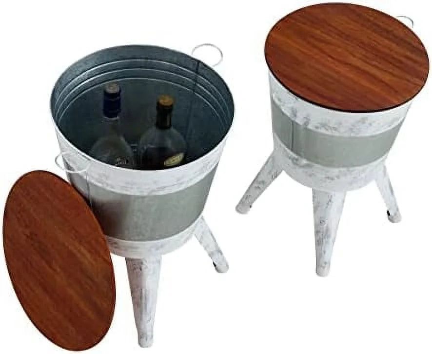 Black Coffee Table with Wood Top I805054