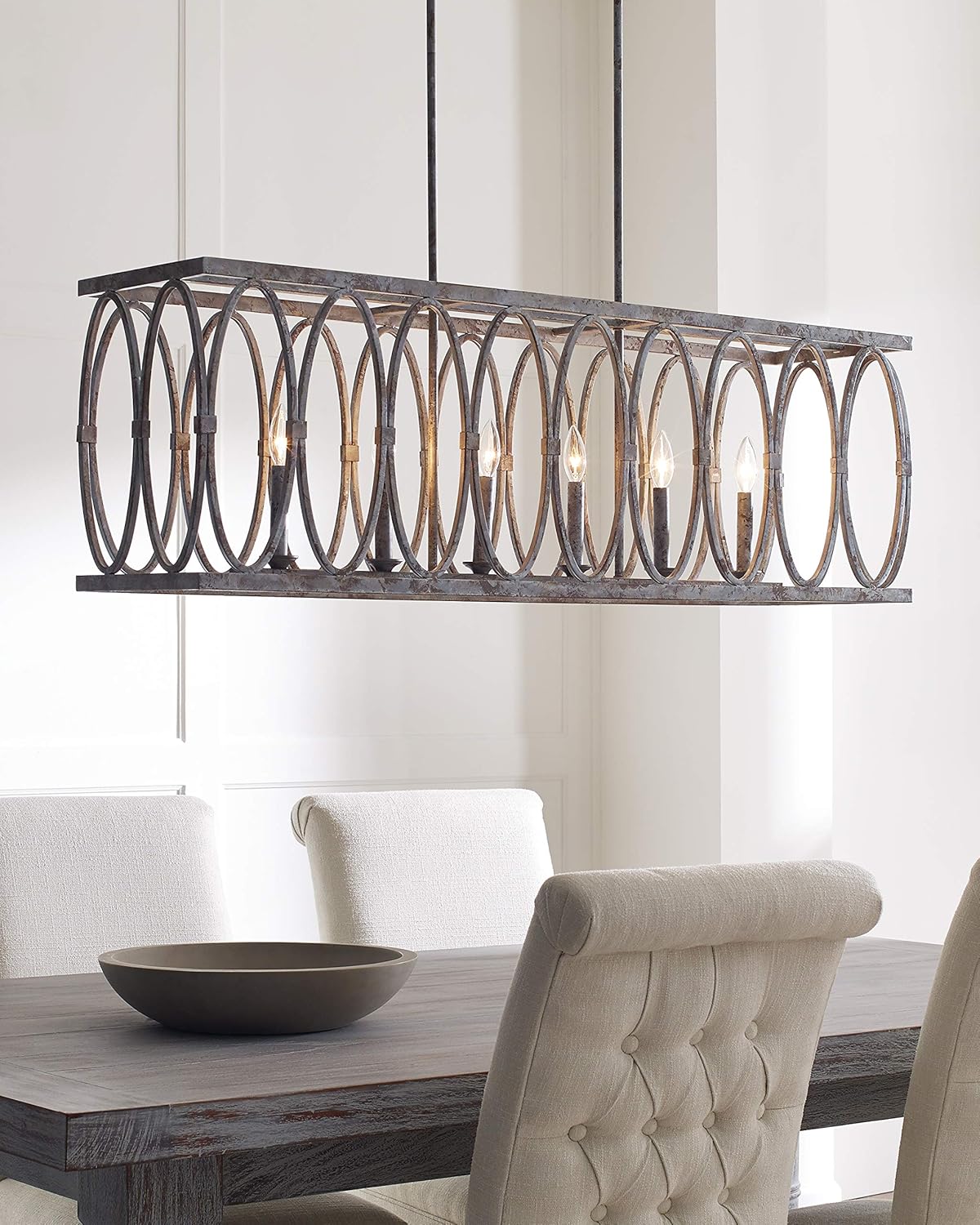 5-Light Outdoor Candle Chandelier B51538