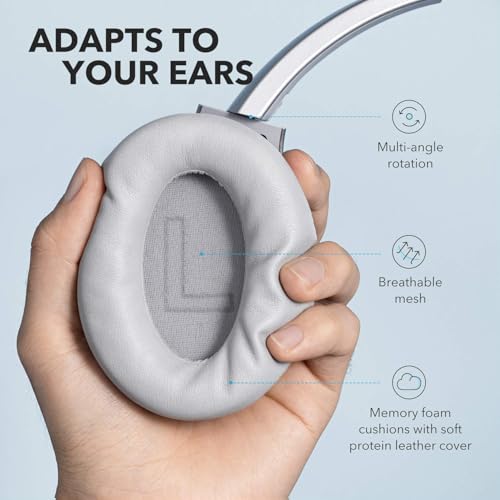 Hybrid Active Noise Cancelling Wireless Over Ear Bluetooth Headphones C8389