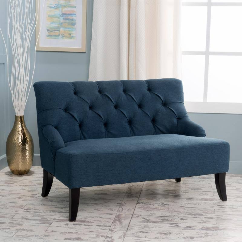 Blue Fabric Settee N28288