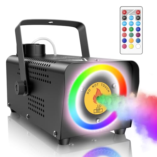 Fog Machine with 45 LED Lights and Wireless Remote Control A47575