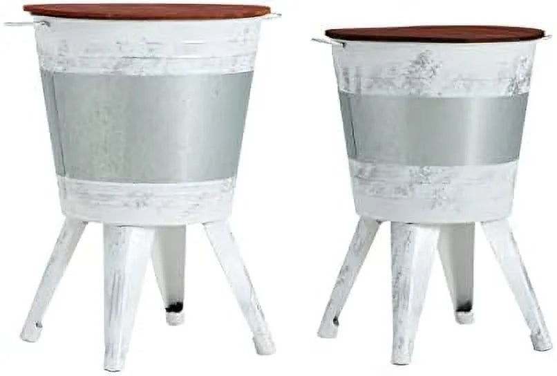 Black Coffee Table with Wood Top I805054