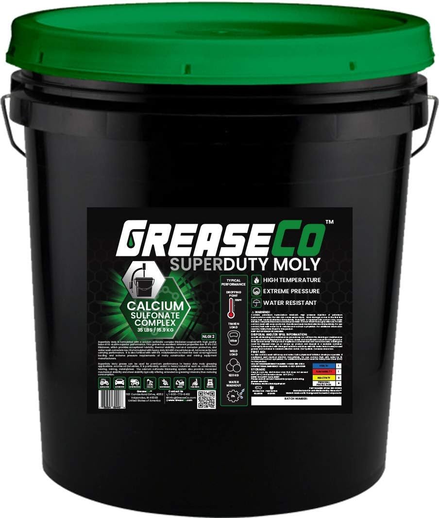 Calcium Sulfonate Moly Grease Pail Bucket NLGI 2 35 LB L512