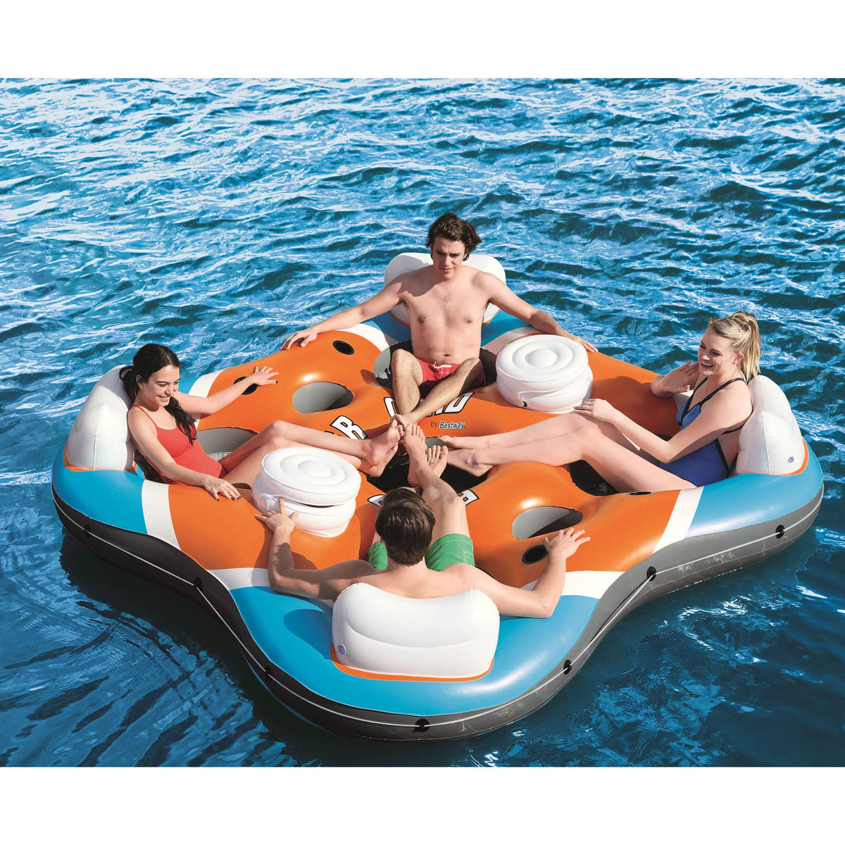 4 Person River Lake Raft and Electric Air Pump D533