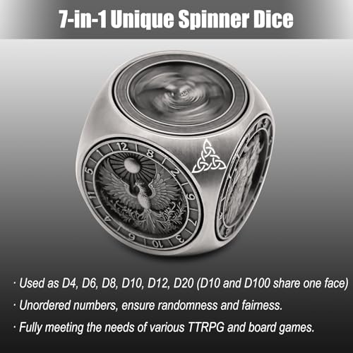 7 in 1 Metal Polyhedral Dice Set M181