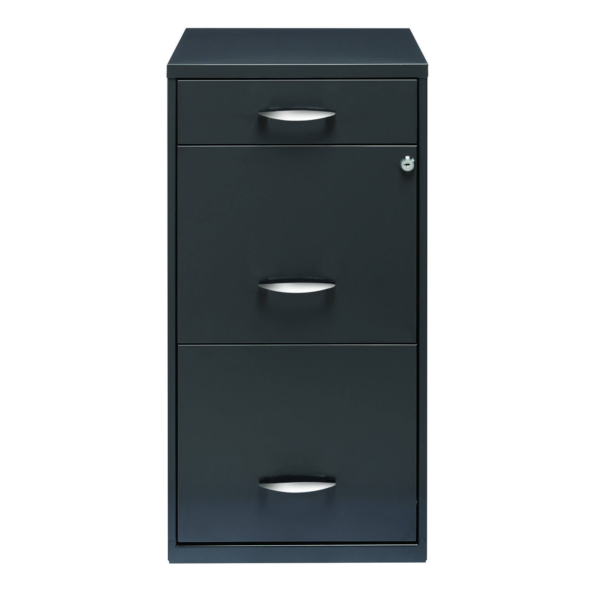 3-Drawer Charcoal File Cabinet V11555