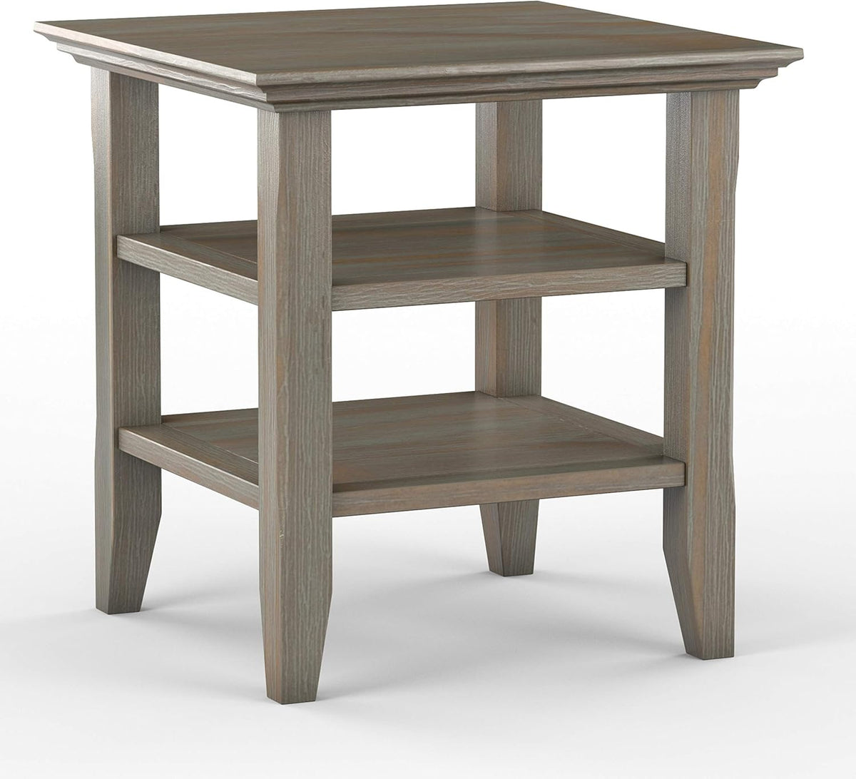 19 inch Farmhouse Grey End Table Q24576