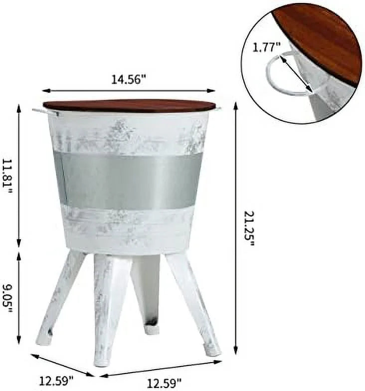 Black Coffee Table with Wood Top I805054