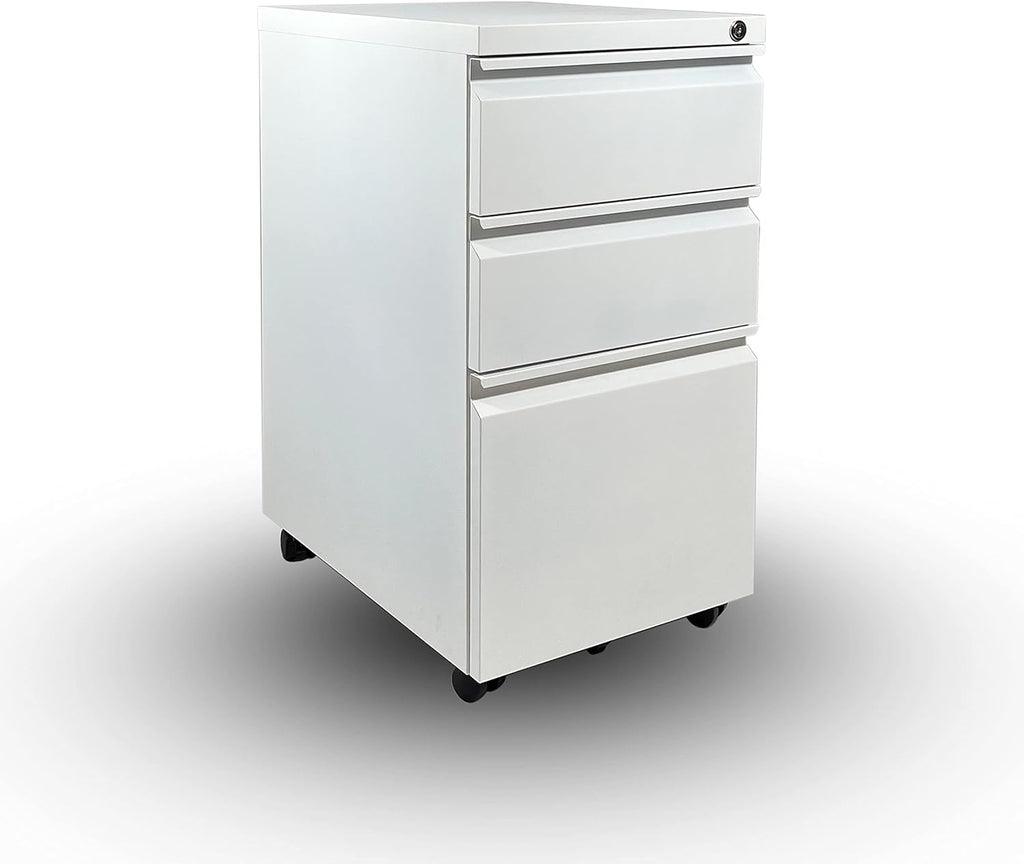 2 Drawer Black Mobile Locking File Cabinet Letter Legal Size N953131