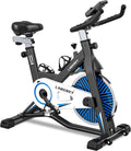Blue Exercise Bike with Heart Rate Sensor H615139
