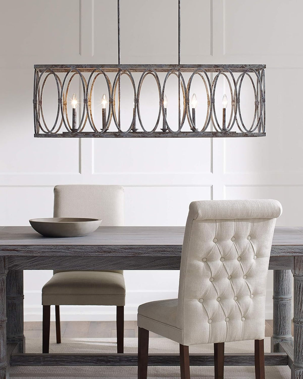 5-Light Outdoor Candle Chandelier B51538
