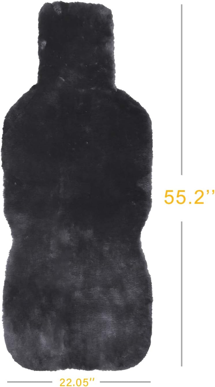 Charcoal Sheepskin Seat Cover 1 Pack Q680