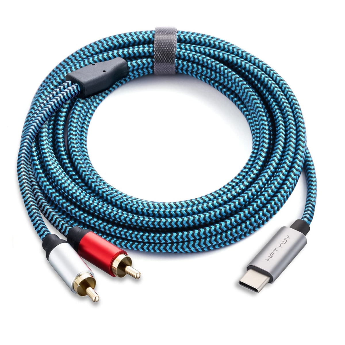 USB C to 2 Male RCA Audio Stereo Cable 15 ft I30325
