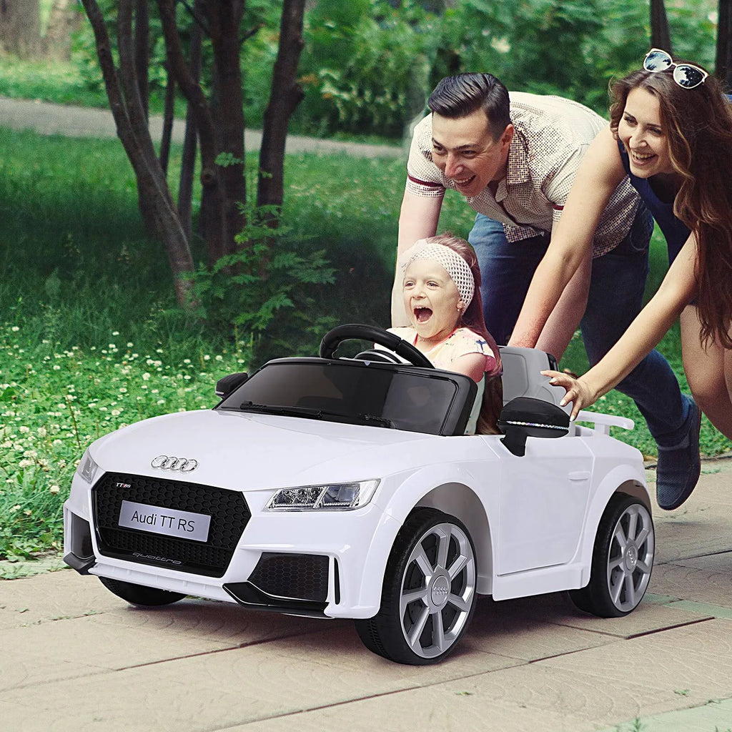 6V Kids Electric Ride on Toy Car with Remote Control - White R664